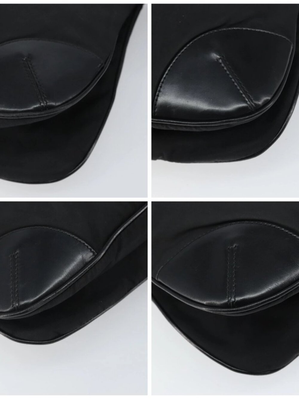 PRADA Shoulder Bag Nylon Leather Black Silver Auth 169453 - Picture 14 of 16